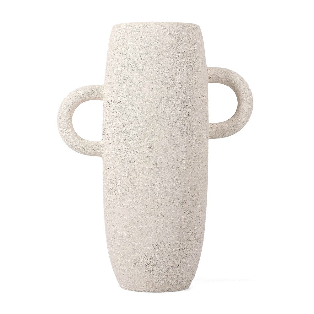 Biały ceramiczny wazon (wysokość 30 cm) Bullet – S|P Collection