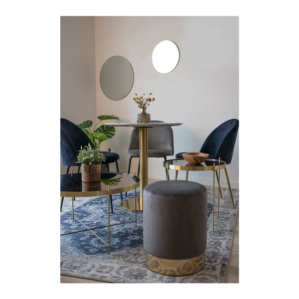 Jasnoszare aksamitne krzesła zestaw 2 szt. Geneve – House Nordic-image-4