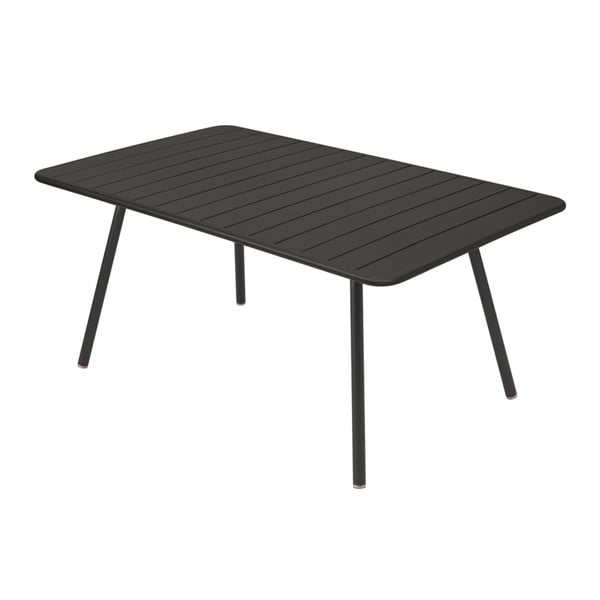 Czarny stół metalowy Fermob Luxembourg