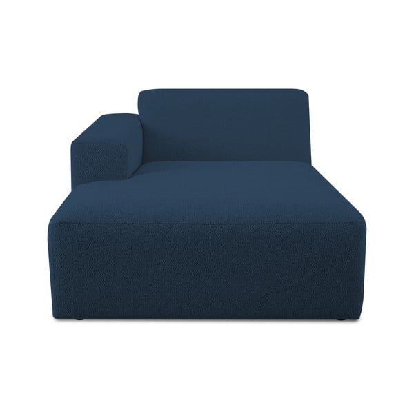 Ciemnoniebieski moduł sofy z materiału bouclé (lewostronny) Roxy – Scandic