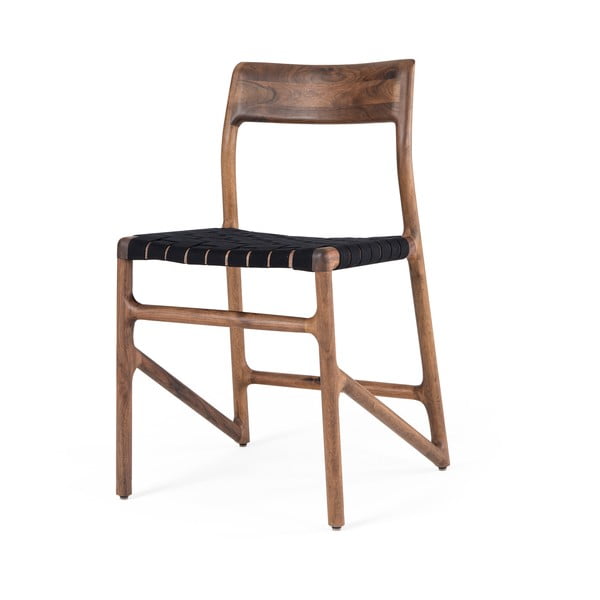 Czarno-brązowe krzesło Fawn – Gazzda