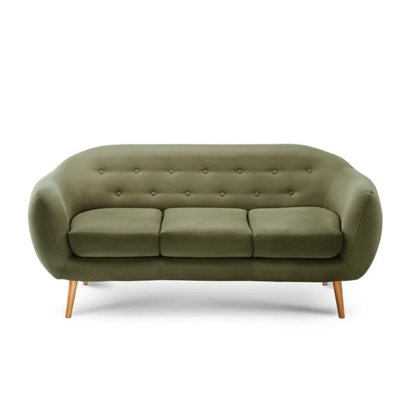 Zielona sofa 3-osobowa Scandi by Stella Cadente Maison Constellation