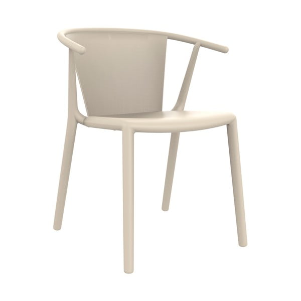 Zestaw 2 krzeseł ogrodowych w kolorze kości słoniowej Resol Steely