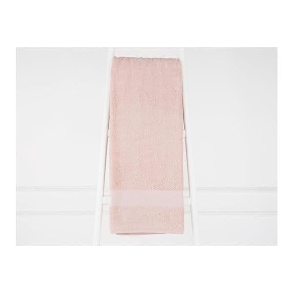 Łososiowy ręcznik bawełniany Madame Coco Elone, 90x150 cm