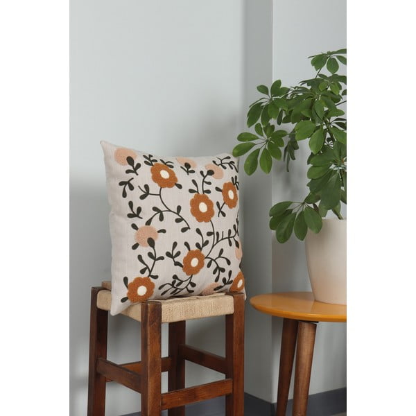 Lniana poduszka dekoracyjna 43x43 cm Fulya – Mioli Decor-image-2