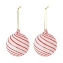 Szklane bombki zestaw 2 szt. ø 8 cm Zwirl – Bloomingville