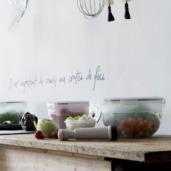 Zestaw 4 pojemników próżniowych na żywność z pompką Compactor Food Saver-image-1