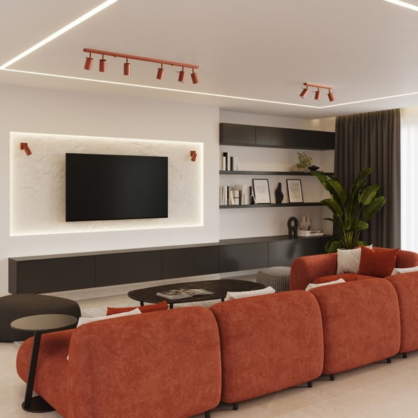 Ceglasta lampa punktowa 6x81 cm Etna – Sollux-image-4