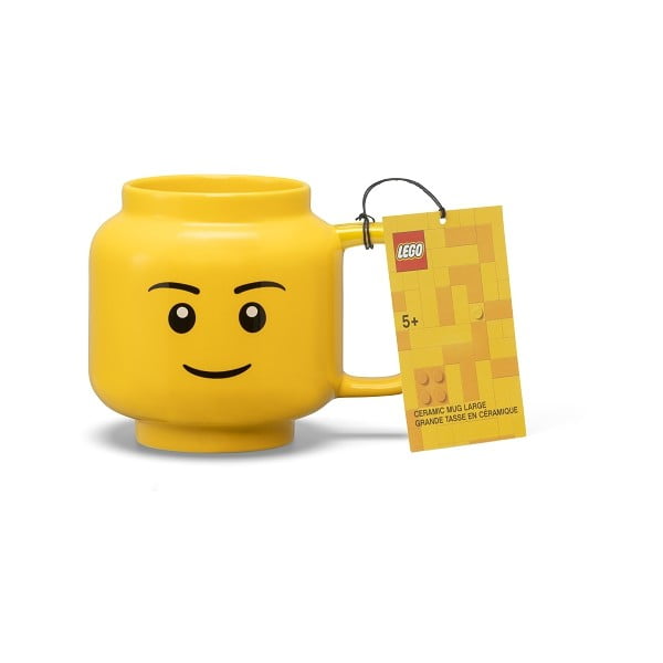 Żółty ceramiczny kubek dla dzieci 530 ml Head – LEGO®-image-3