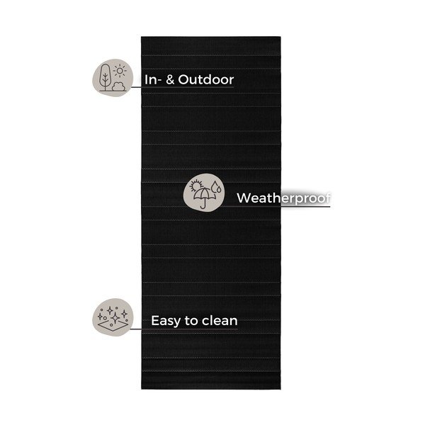 Czarny chodnik odpowiedni na zewnątrz Hanse Home Sunshine, 80x300 cm-image-4