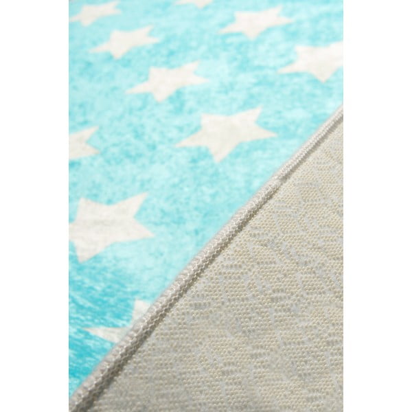 Niebieski antypoślizgowy dywan dziecięcy Chilai Universe, 140x190-image-1