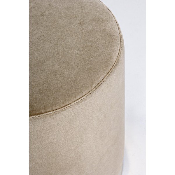 Szarobrązowy aksamitny puf Lucilla – Yes Everyday-image-1