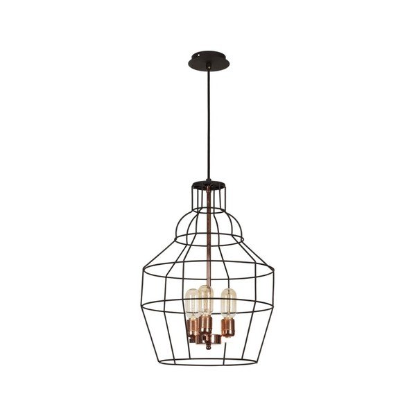 Czarna lampa wisząca Stinchar