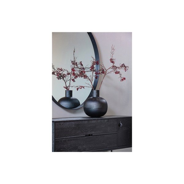 Metalowy wazon w czarnym dekorze WOOOD Pixie-image-2