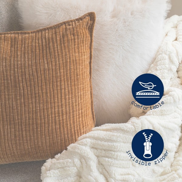 Poduszka dekoracyjna z szenilu 45x45 cm Juliette – Tiseco Home Studio-image-4