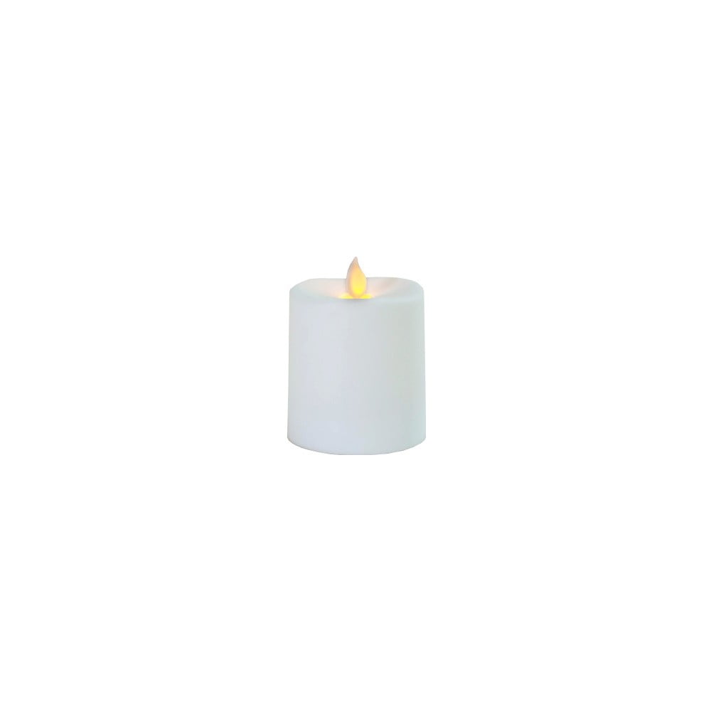 Biała świeczka LED Best Season Glim, wysokość 8,5 cm