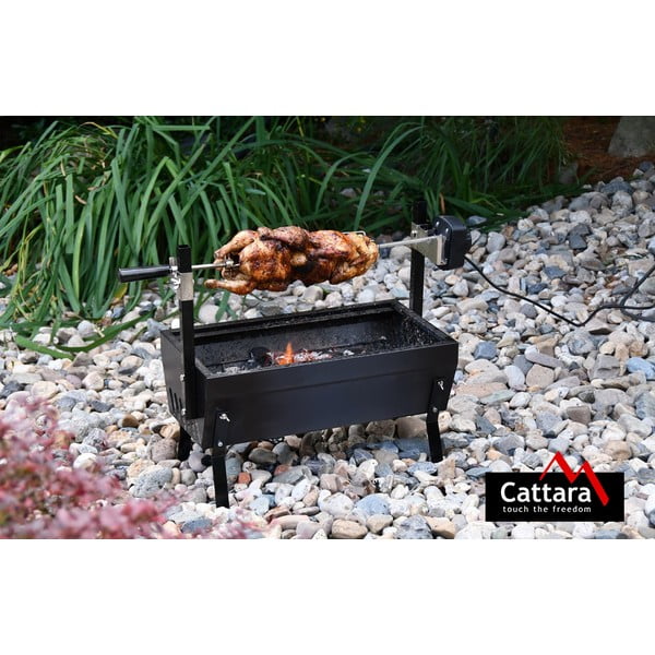 Grill z rożnem Cattara Barbecue, dł. 60 cm-image-1