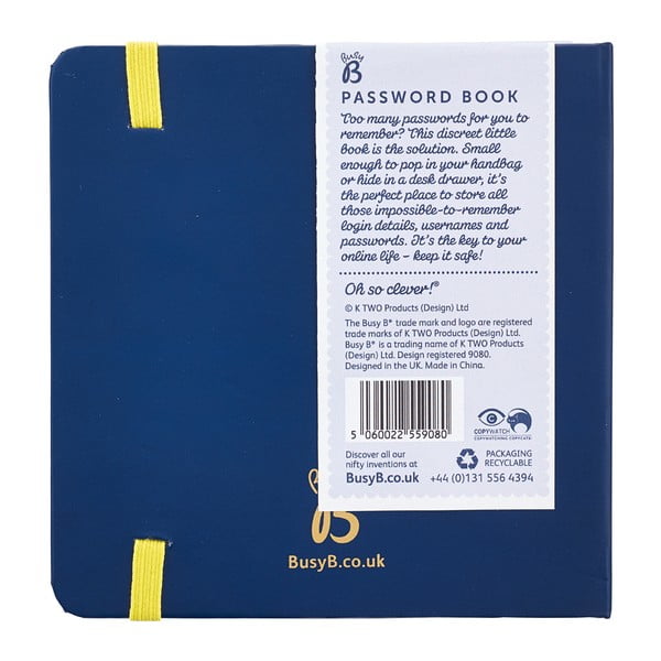 Niebieski notatnik na hasła Busy B Organised-image-4