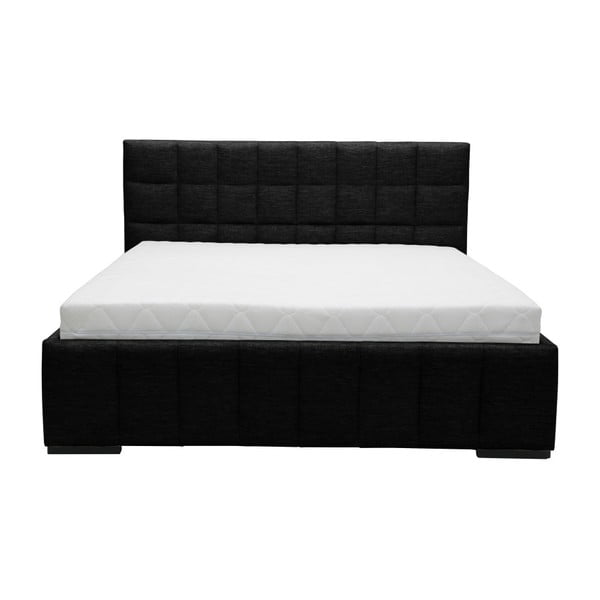 Czarne łóżko 2-osobowe Mazzini Beds Dream, 140x200 cm-image-1