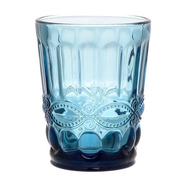 Zestaw 6 jasnoniebieskich szklanek na whiskey InArt Moderna