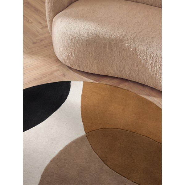Koniakowy wełniany okrągły dywan ø 200 cm Ruvia – Villeroy&Boch-image-4
