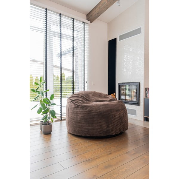 Ceglasty sztruksowy dziecięcy worek do siedzenia Om 85 – SLOWDOWN-image-1