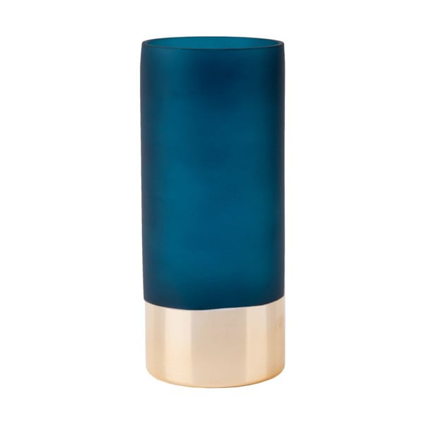 Niebiesko-złoty wazon PT LIVING, wys. 18,5 cm