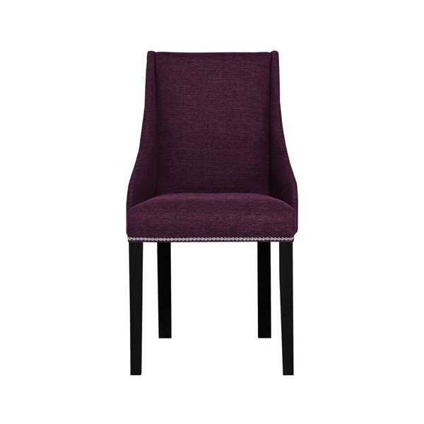 Fioletowe krzesło z czarnymi nogami Ted Lapidus Maison Patchouli-image-3