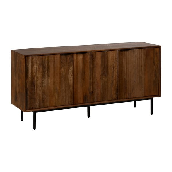 Brązowa komoda z litego drewna mango 160x78x40 cm Sagara – Ixia