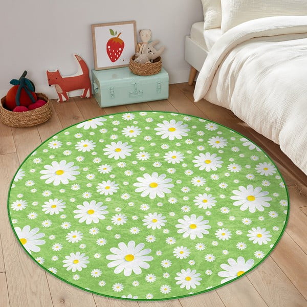Zielony dywan dziecięcy ø 120 cm Comfort – Mila Home-image-4
