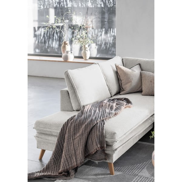 Beżowy rozkładany narożnik (lewostronny) Charming Charlie – Miuform-image-4