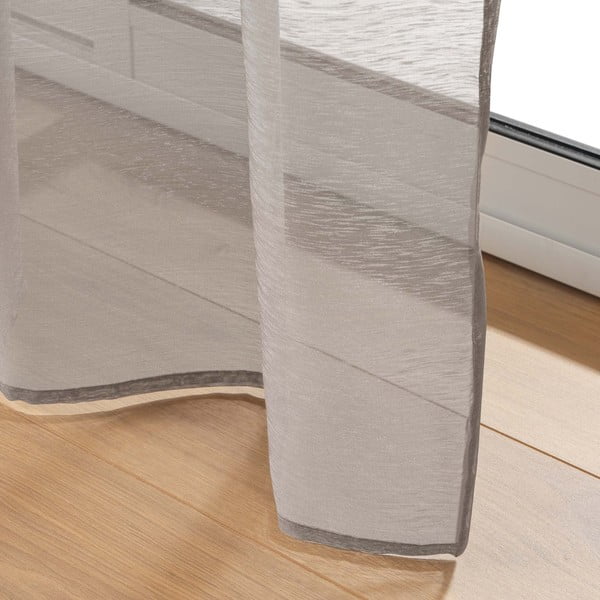 Brązowa firanka z woalu 140x240 cm Lissea – douceur d'intérieur-image-4