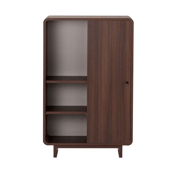 Szafka w dekorze orzecha w ciemnym naturalnym kolorze 70x110x34 cm Torina – Nordure-image-4