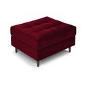 Czerwony aksamitny podnóżek Milo Casa Santo