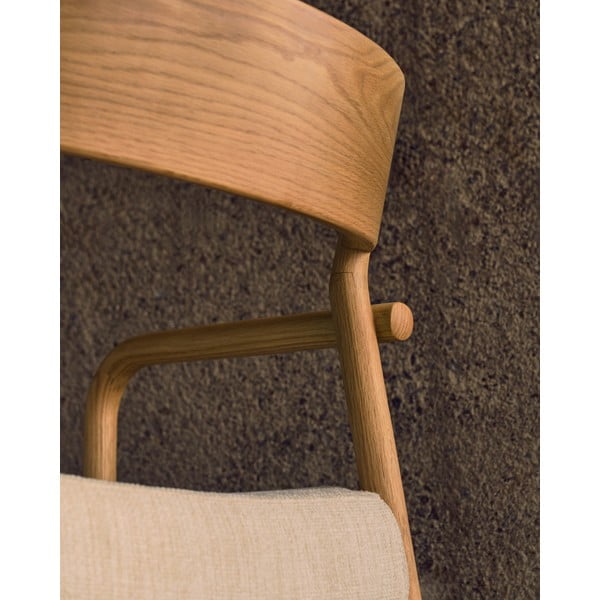 Beżowo-naturalne krzesło Falconera – Kave Home-image-2