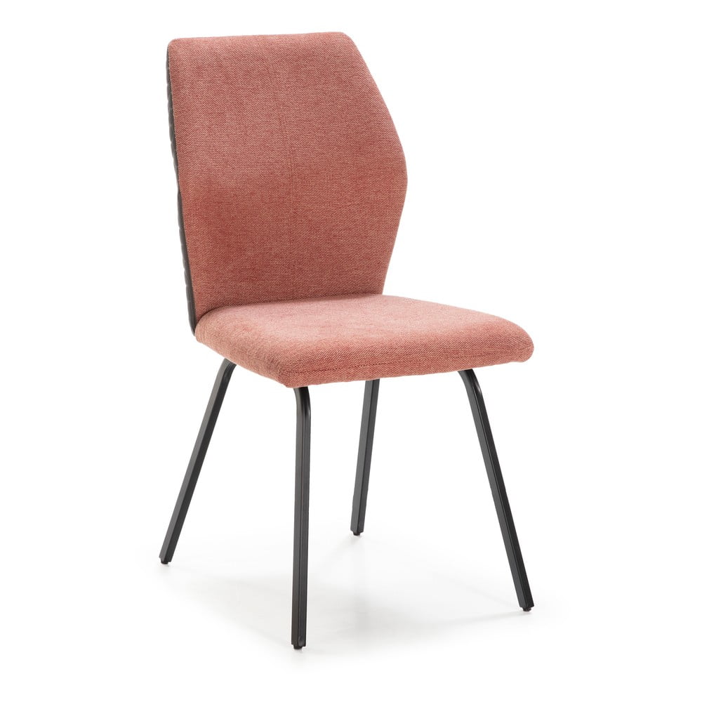 Łososiowe krzesła zestaw 4 szt. Pol – Marckeric