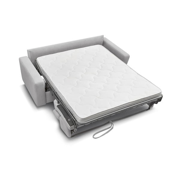 Jasnoszara rozkładana sofa 195 cm Monaco – Bobochic Paris-image-4