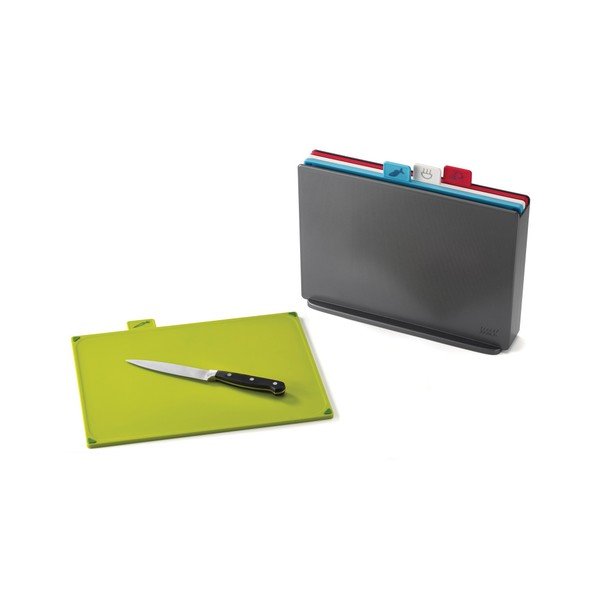 Ciemnoszary stojak z 4 deskami do krojenia Joseph Joseph Index, 34,6x27,3 cm-image-2