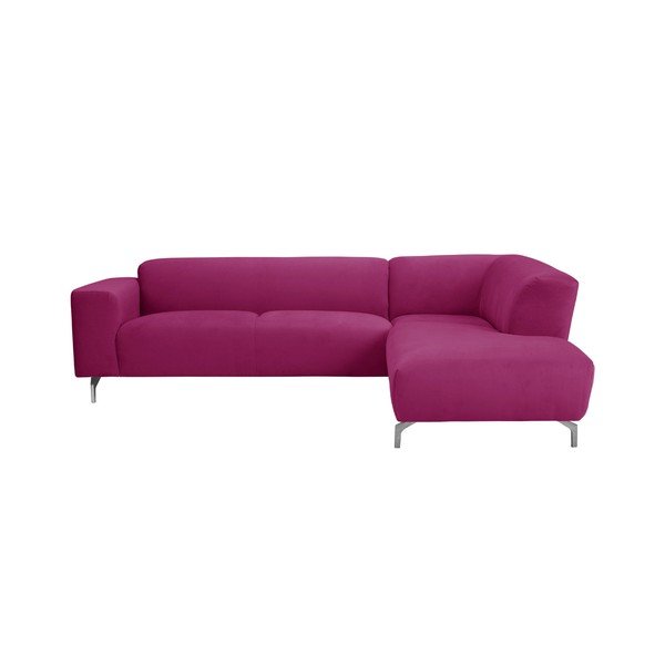 Różowy narożnik prawostronny Windsor & Co Sofas Orion