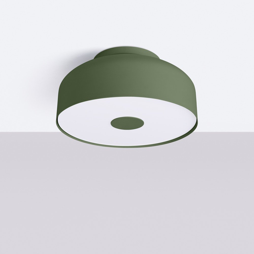 Zielona lampa sufitowa Blacko – Sollux (zdjęcie 9)
