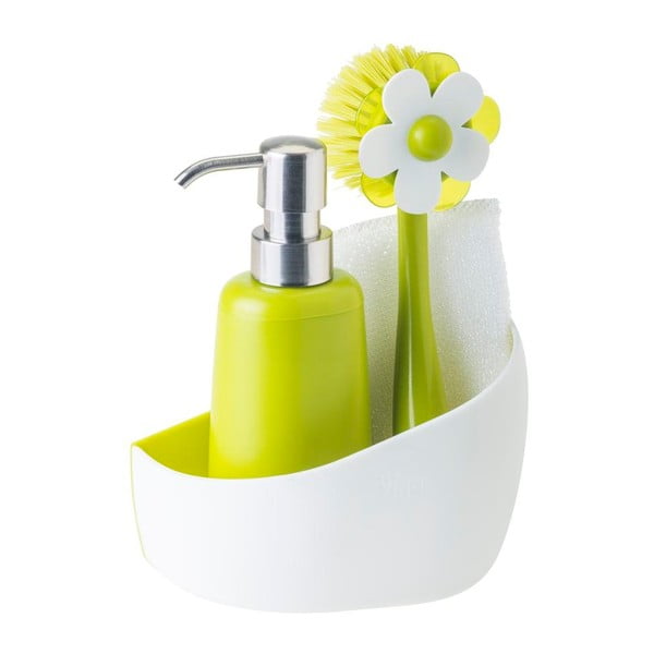 Zestaw do mycia naczyń z dozownikiem Green Flower