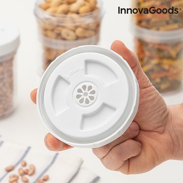 Zestaw 3 sztaplowanych pojemników na żywność InnovaGoods-image-1