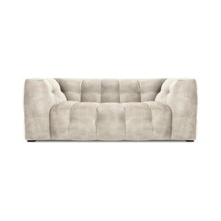 Beżowa aksamitna sofa Windsor & Co Sofas Vesta, 208 cm