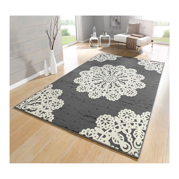Szary dywan Hanse Home Gloria Lace, 200x290 cm-image-1