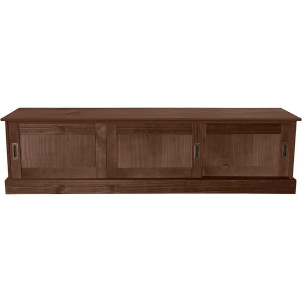 Brązowa szafka pod TV z litego drewna sosnowego 45x40 cm Harry – Støraa