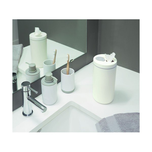 Biały pojemnik na chusteczki iDesign Clean-image-1