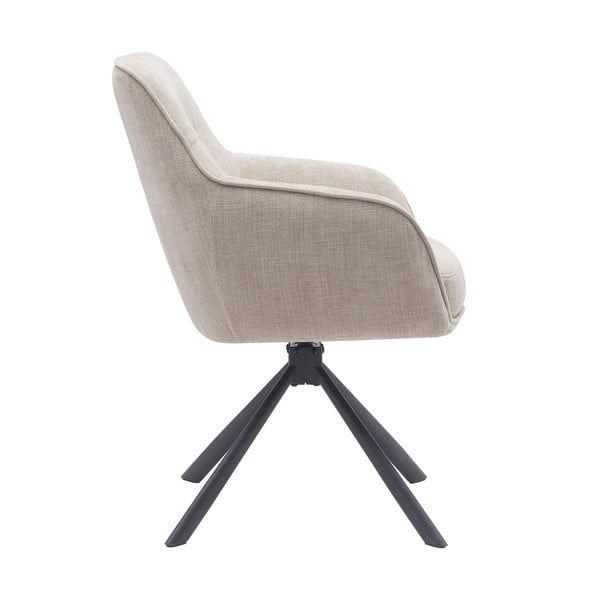 Kremowe tapicerowane fotele jadalniane zestaw 2 szt. Avola – Unique Furniture-image-3