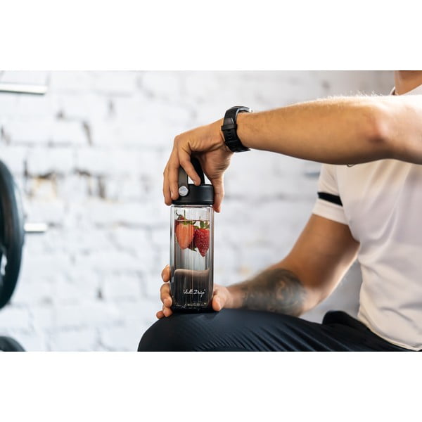 Czarna szklana butelka 350 ml Fuori – Vialli Design-image-2