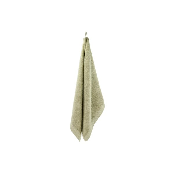 Jasnozielony bawełniany ręcznik frotte 50x100 cm Line – Södahl-image-3