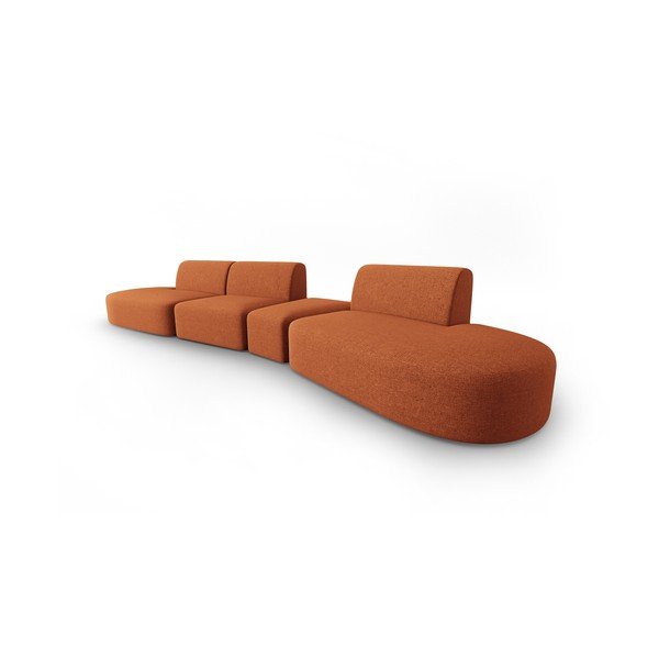 Pomarańczowa sofa 412 cm Shane – Micadoni Home-image-2
